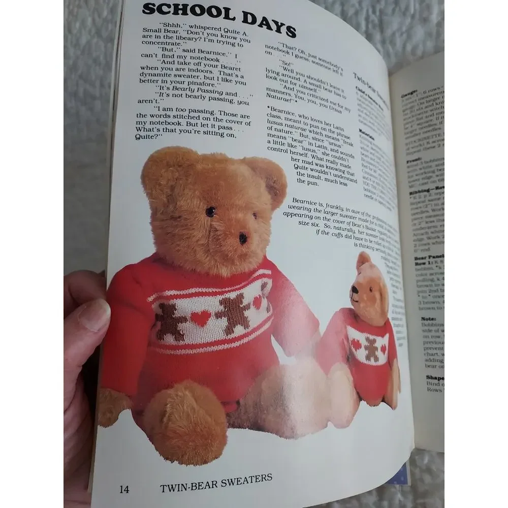 Vintage teddy bear patterns 2 books LOT Bears of Different Cut AND Bears Bazaar